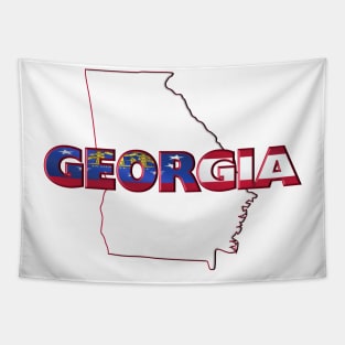 Georgia Colored State Letters Tapestry