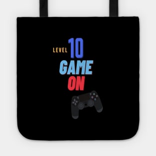 Level 10 unlocked game on gamer birthday Tote