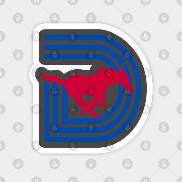 SMU Triple D Logo Magnet by one-broke-kid