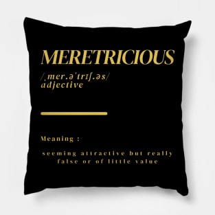 Word Meretricious Pillow