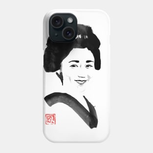 smiling japanese woman Phone Case