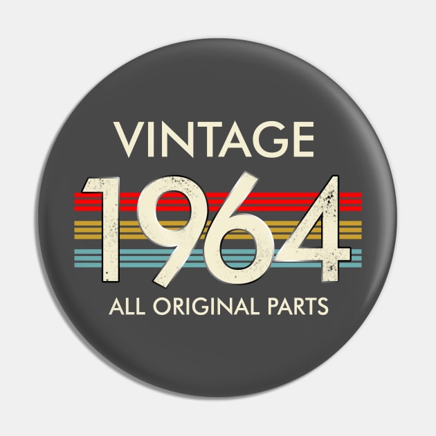 Vintage 1964 All Original Parts Pin by Vladis