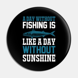 A Day Without Fishing Is Like A Day Without Sunshine Pin