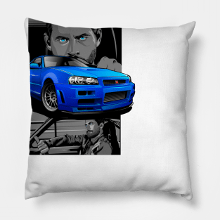 Paul Walker x GTR-R34 Pillow