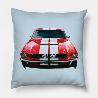 Ford Mustang red Pillow