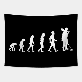 Evolution Metal Detector - Detecting Treasure Funny Gift Tapestry