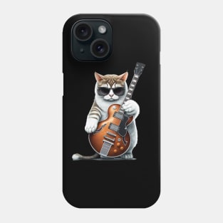 Cat Playing Guitar Phone Case
