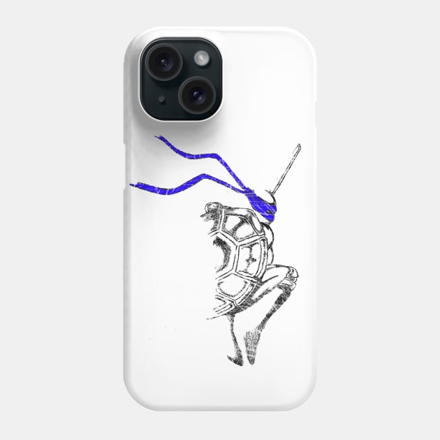 Blue Ninja Phone Case by Future Emperor