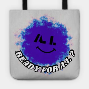 Ready for A.I.? Artificial intelligence on a colored patch Tote