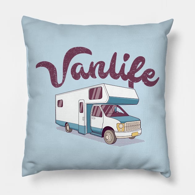 Vanlife Pillow by Chris the Creative