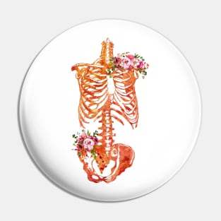 Skeleton Torso Pin