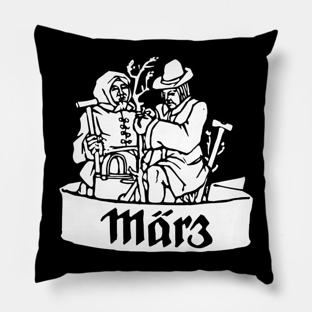 March Gothic Pillow by Stacy Peters Art