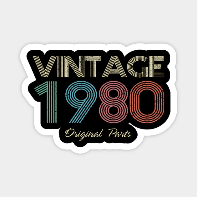 1980 - Vintage Original Parts Magnet by ReneeCummings