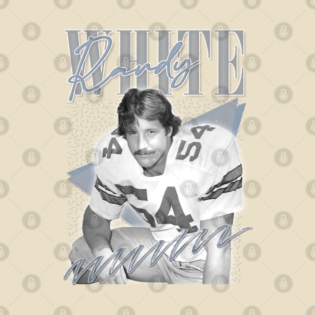 Randy White -- Retro Football Fan Gift Design by DankFutura