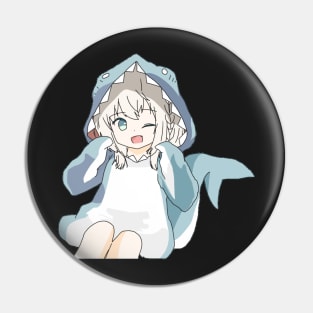 girl in a shark costume Pin