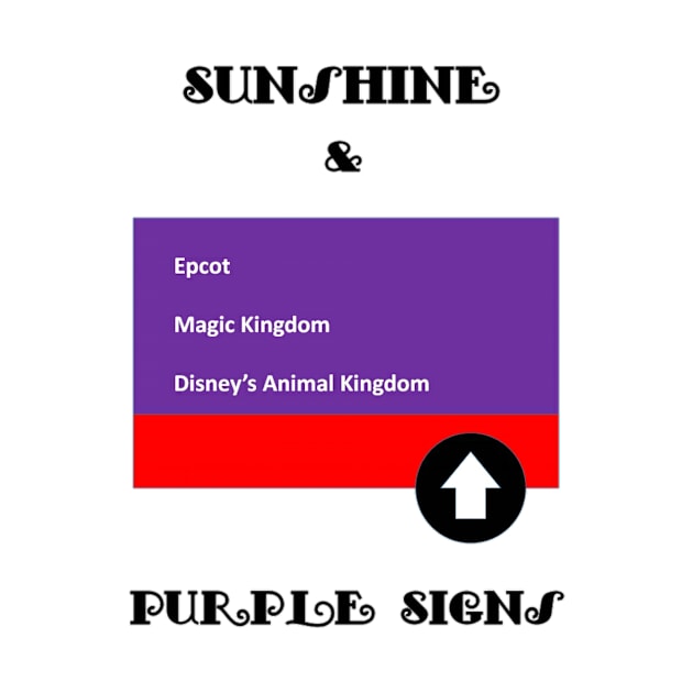Sunshine & Purple Signs by mmesler