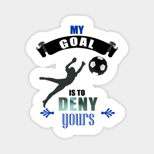 Cute Diving Goalkeeper Soccer Goalie Defend Goal Magnet