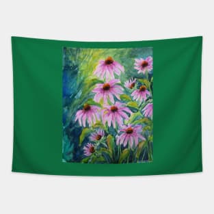 Echinacea Watercolor Painting Tapestry