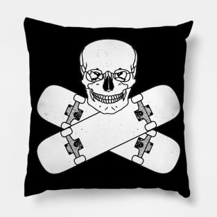 Very Sick Bad-Boy Skater Tee (Edgy and Rebellious) Pillow