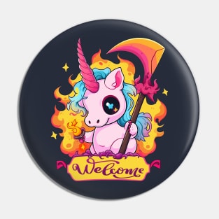 unicorn reaper Pin