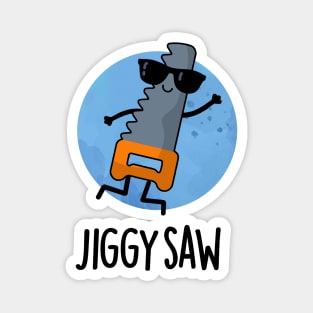 Jiggy Saw Cute Dancing Saw Pun Magnet