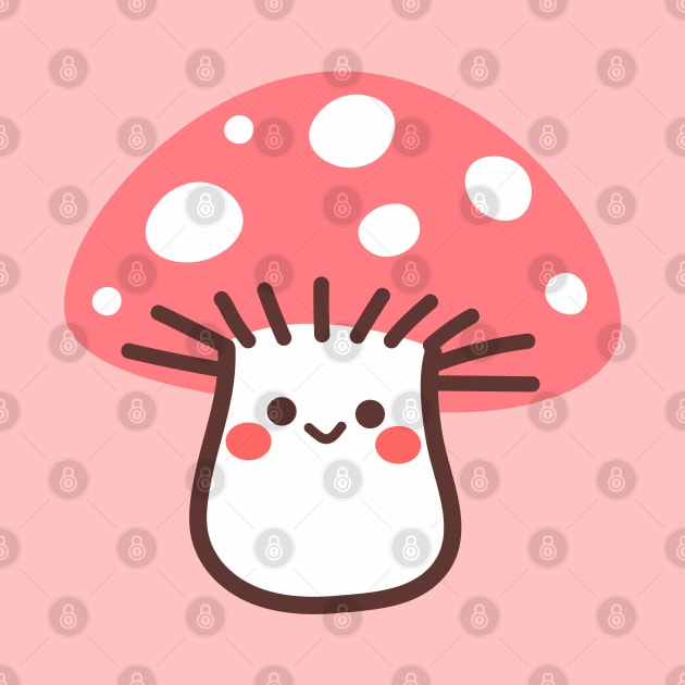 Pinkalicious Pals, Cute pink mushroom by NumbleRay