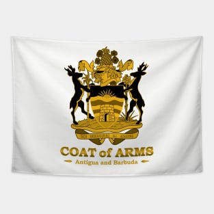 Antigua and Barbuda Coat of Arms Gold Tapestry