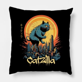 Kaiju Cat Monster - Catzilla Pillow