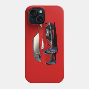 Red Smart Car 'Hashtag One' #1 Phone Case