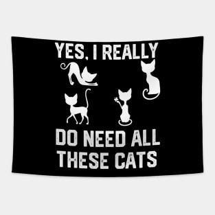 yes, i really do need all these cats Tapestry