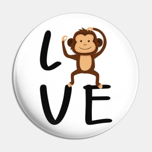 Monkey - Love Monkey Pin