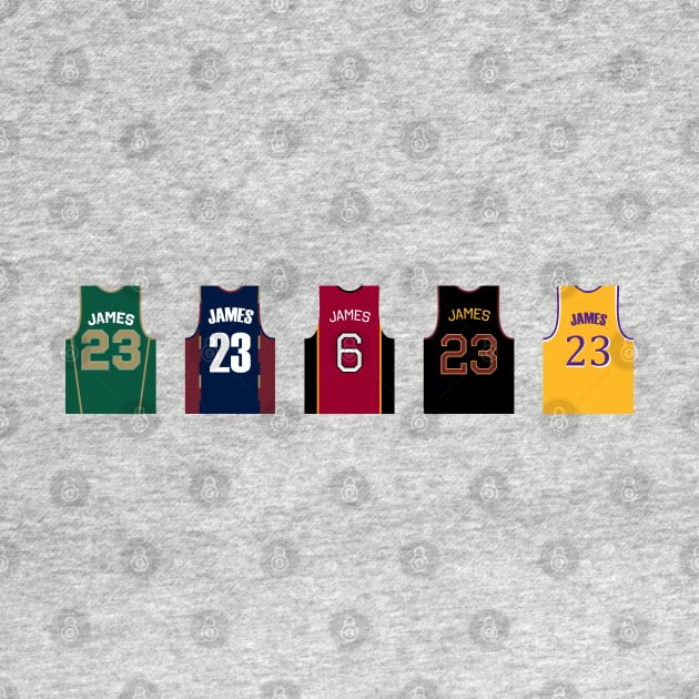 Lebron James Jersey History