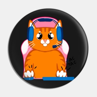 Cat Gamer On the Internet, nobody knows you're a cat Pin