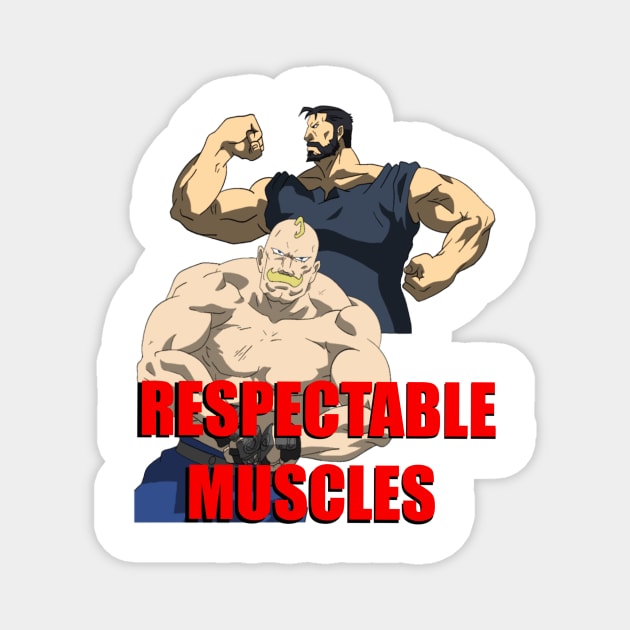 Respectable Muscles Magnet by Art by Some Beach