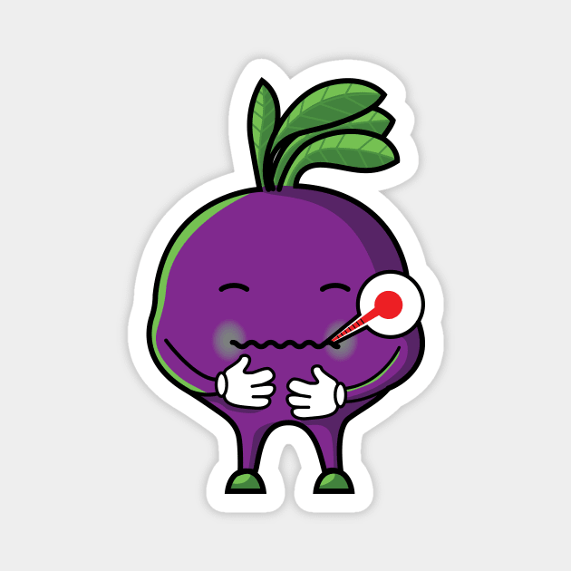 Sick Beet Magnet by Punstastico