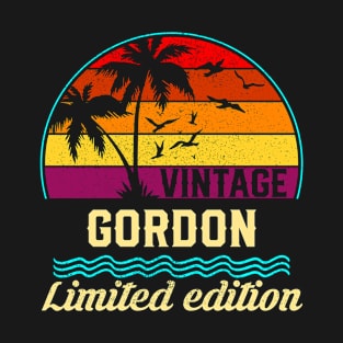 Vintage Gordon Limited Edition, Surname, Name, Second Name T-Shirt