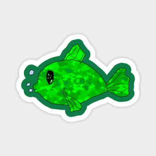 Green Fish Magnet