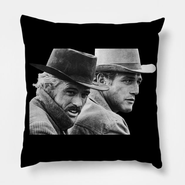 Butch Cassidy and the Sundance Kid Tribute Pillow by darklordpug