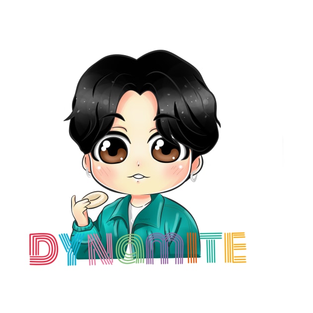 BTS Jungkook Dynamite Chibi by SkmArtShop