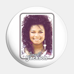 Janet Jackson /\/\ 80s Aesthetic Retro Fan Design Pin