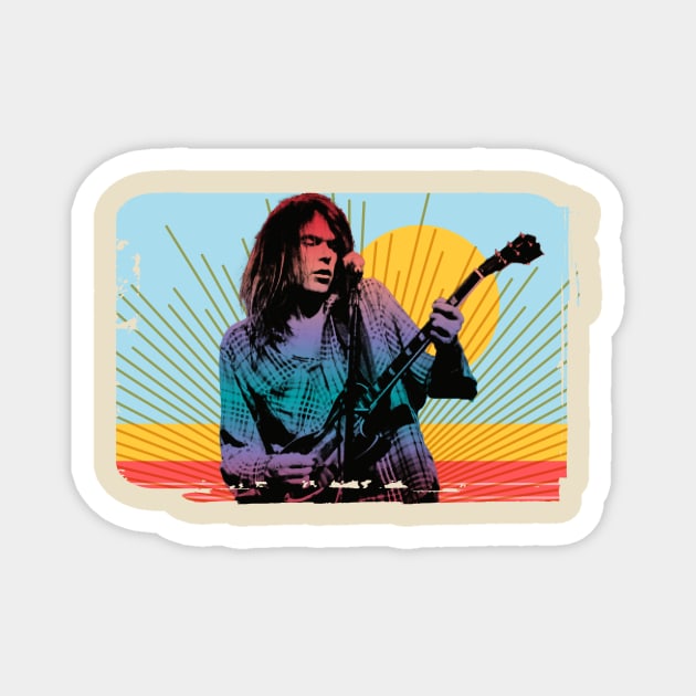 Neil Young Magnet by HAPPY TRIP PRESS