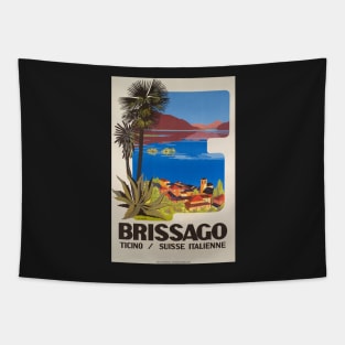 Brissago,Ticino,Switzerland,Travel Poster Tapestry