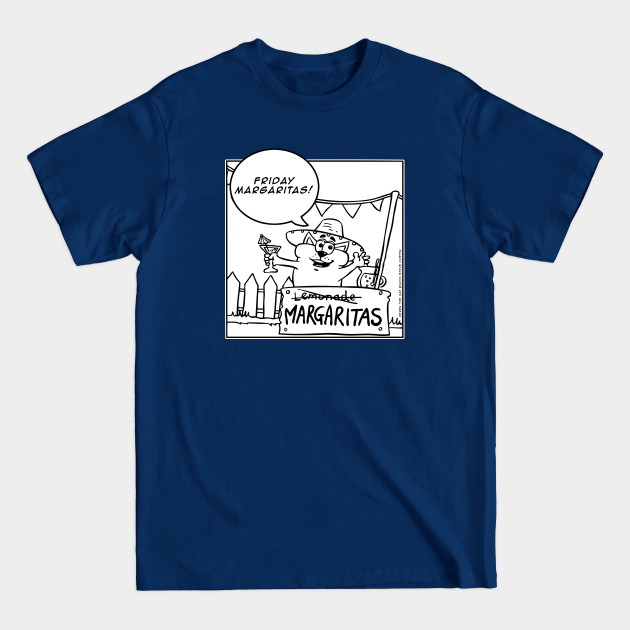 Disover Derek the Cat - Friday Margaritas - Derekthecatcomic - T-Shirt