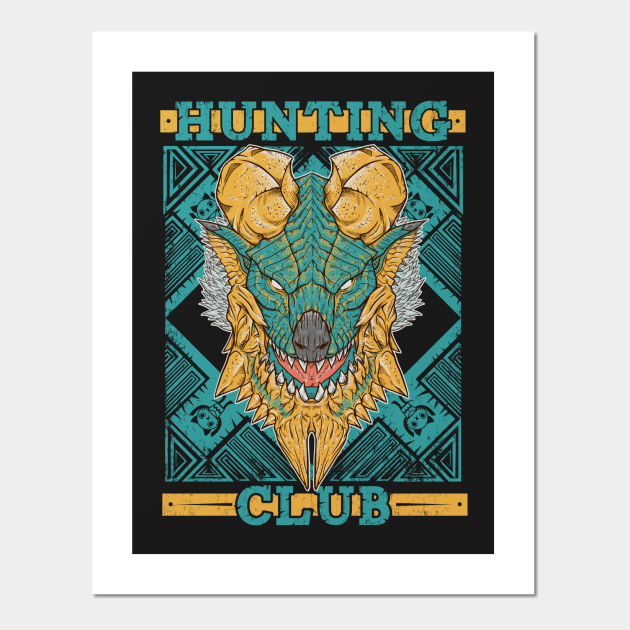 Hunting Club: Zinogre - Monster Hunter - Posters and Art Prints | TeePublic