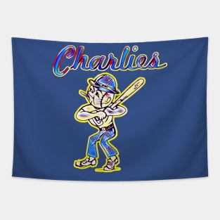 Charleston Charlies Baseball Tapestry