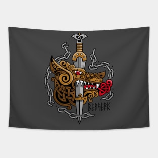 Viking Metal - Celtic Dragon and Sword Tapestry