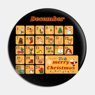 Christmas Advent Calendar  December Pin