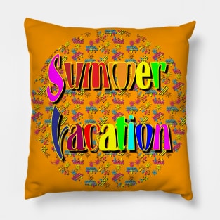 summer vacation for optimistic people Pillow