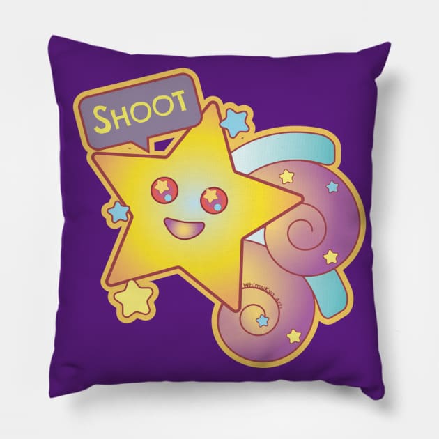 Astraya The Shoooting Star Pillow by WhimsiKya Arts