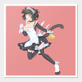 Anime Cat Girl Posters And Art Prints Teepublic